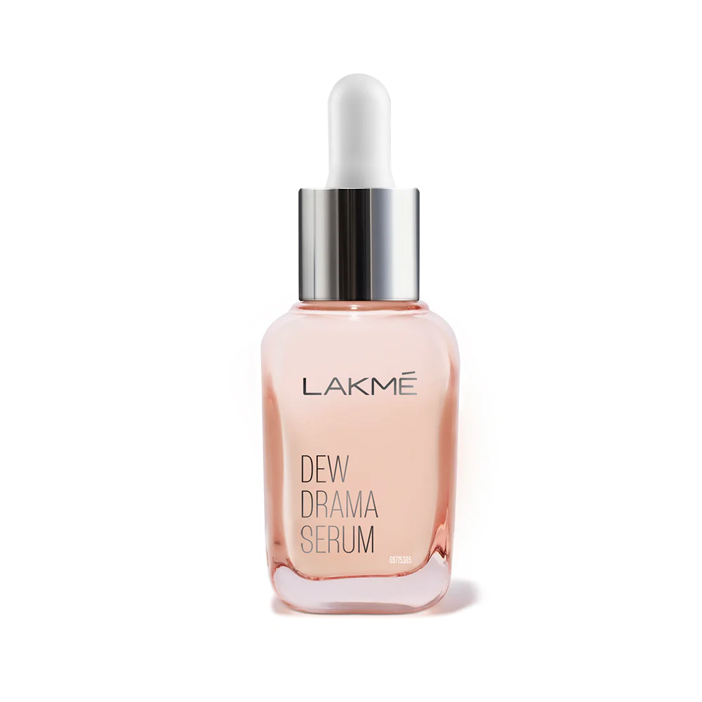 Lakmē Dew Drama Serum, 6% Vit B3, E, F & Pro-Ceramides for Skin Barrier & Dewy Radiance